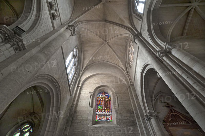 Vaults of Notre Dame de l'Assomption Cathedral, Lucon, Vendee, France, Europe