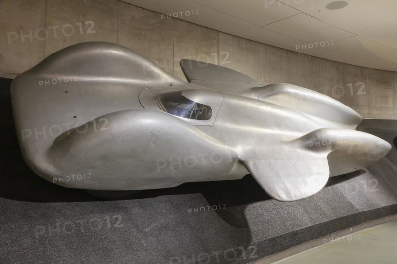 Mercedes-Benz world record car T 80 by Ferdinand Porsche, Mercedes-Benz Museum, Stuttgart, Baden-Wuerttemberg, Germany, Europe