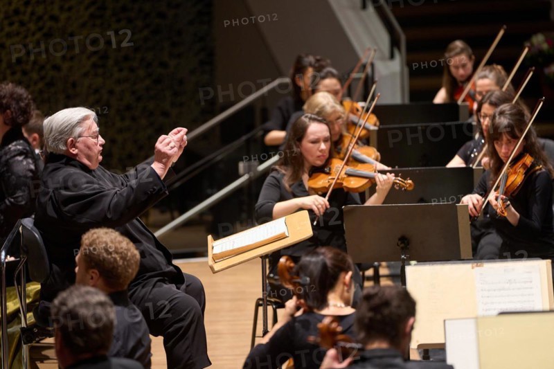 Farewell concert by Professor Mathias Breitschaft with the Rheinische Philharmonie State Orchestra in the Rhein-Mosel-HalleMusik-Institut Koblenz, Rhineland-Palatinate, Germany, Europe