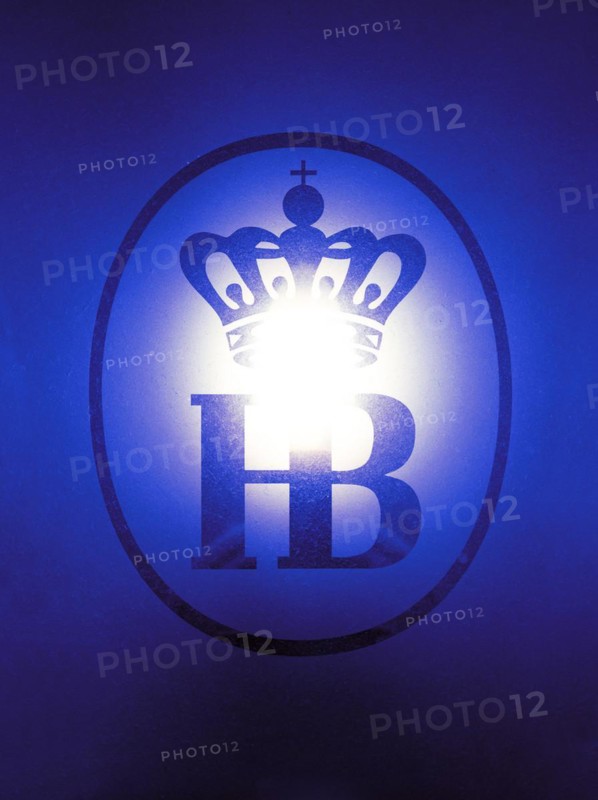 Logo of the Hofbraeuhaus, Munich, Bavaria, Germany, Europe
