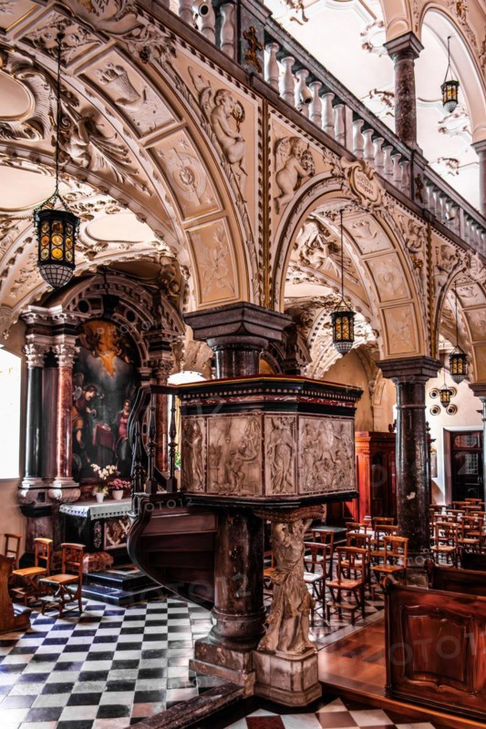 Pulpit, Cattedrale dei Santi Ilario e Taziano, 14th century, Gorizia, border town to Slovenia, Friuli, Italy, Gorizia, Friuli, Italy, Europe