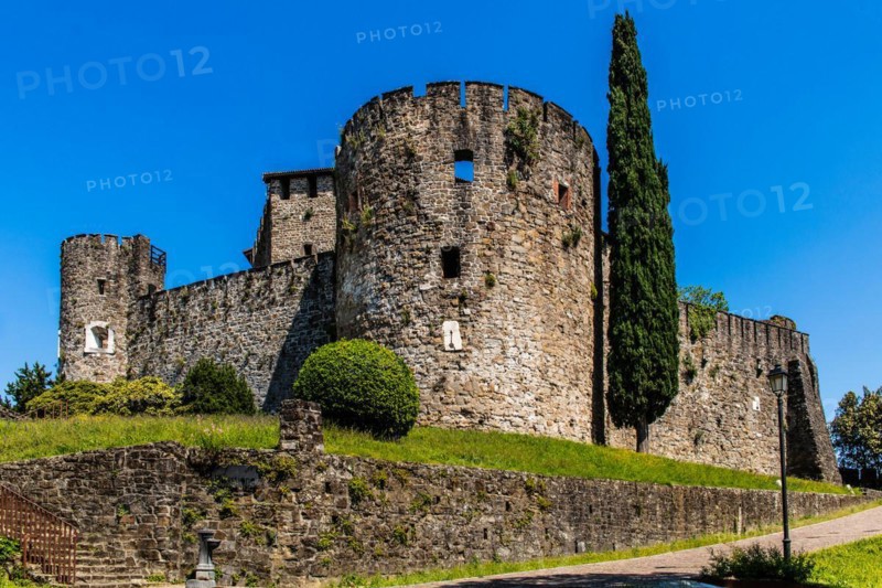 Gorizia Castle, 11th century, Gorizia, border town to Slovenia, Friuli, Italy, Gorizia, Friuli, Italy, Europe