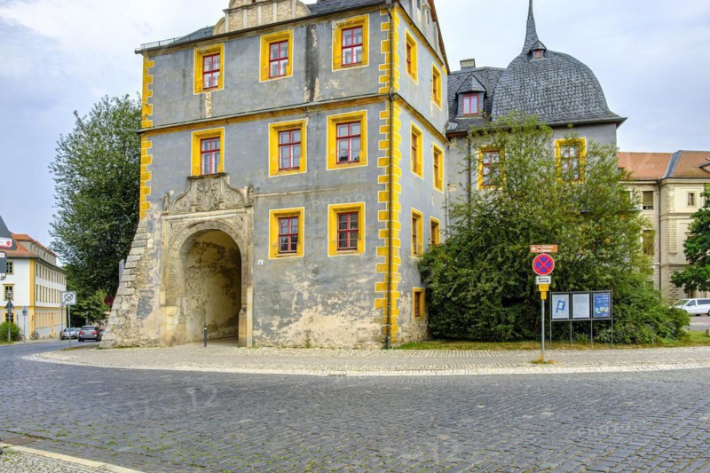 The building ensemble of the Bastille is part of the Weimar City Palace complex, also known as the Residential Palace, which has been a UNESCO World Heritage Site since 1998, Weimar, Thuringia, Germany, status 13 August 2020, Europe