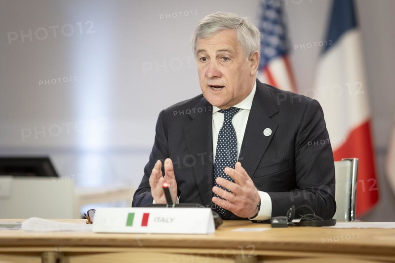 Antonio Tajani, Foreign Minister of Italy, photographed during the First Working Session of the Meeting of G7 Foreign Ministers in Capri, 18 April 2024. Photographed on behalf of the Federal Foreign Office