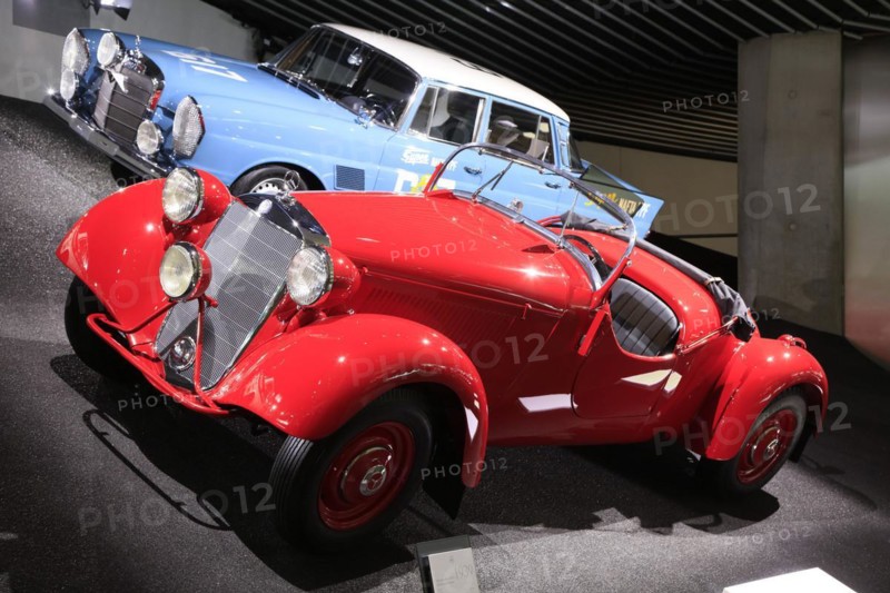 Mercedes-Benz 230 S off-road sports car from 1939, Mercedes-Benz Museum, Stuttgart, Baden-Wuerttemberg, Germany, Europe