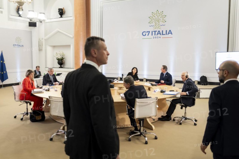 Meeting of the G7 foreign ministers in Capri, 18 April 2024. Photographed on behalf of the Federal Foreign Office
