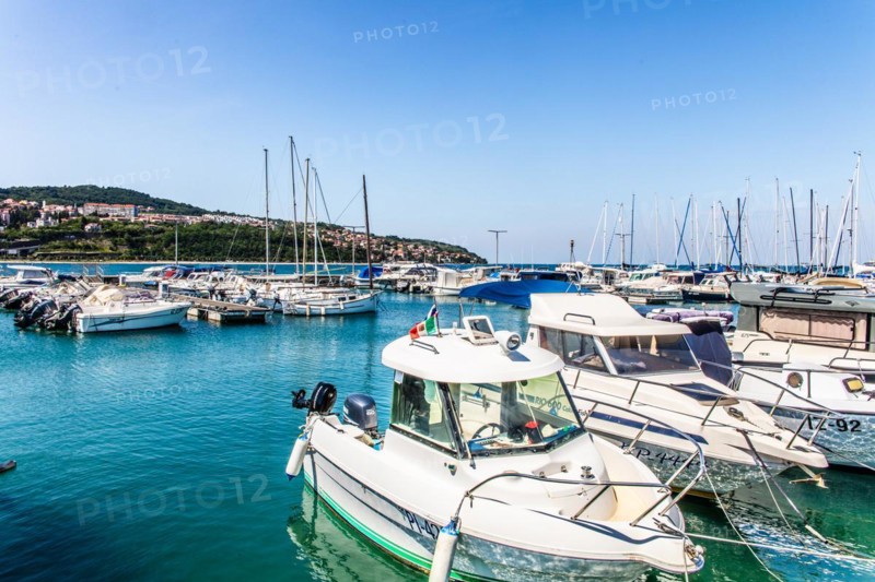 Marina, harbour town of Koper on the Adriatic coast, Slovenia, Koper, Slovenia, Europe