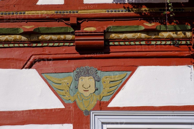 Details of the half-timbered houses, Eschwege, Werratal, Werra-Meissner district, Hesse, Germany, Europe