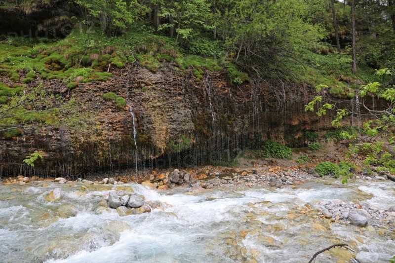 Triafn waterfall in Maria Alm am Steinernen Meer in Mitterpinzgau