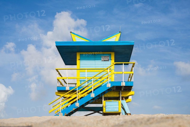14th Street LifeGuard Tower, Miami Beach, Florida, USA, North America