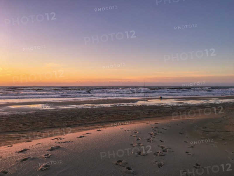 Beautiful sunset by the beach, Rio Grande do Sul, Brazil, South America