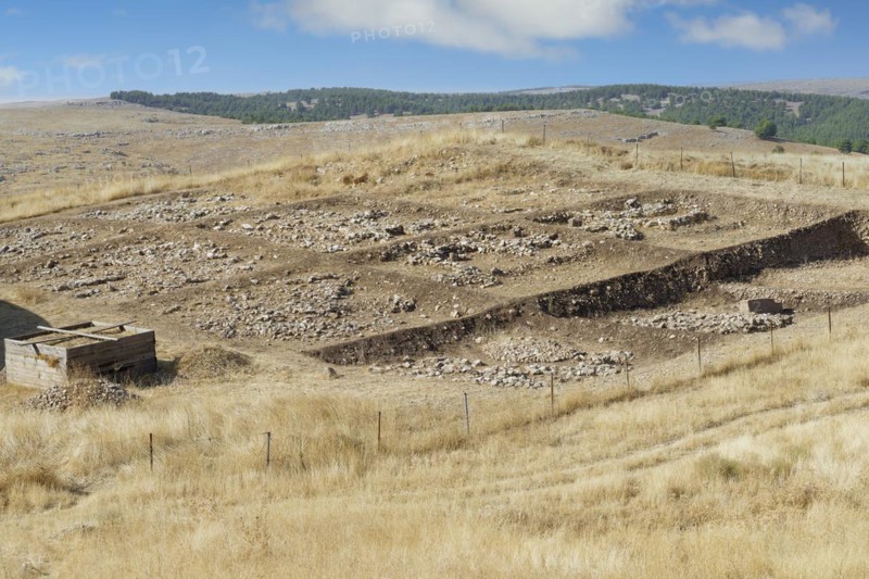 Gobekli Tepe neolithic archaeological site dating from 10 millennium BC, Excavation in progress, Potbelly Hill, Sanliurfa, Turkey, Asia