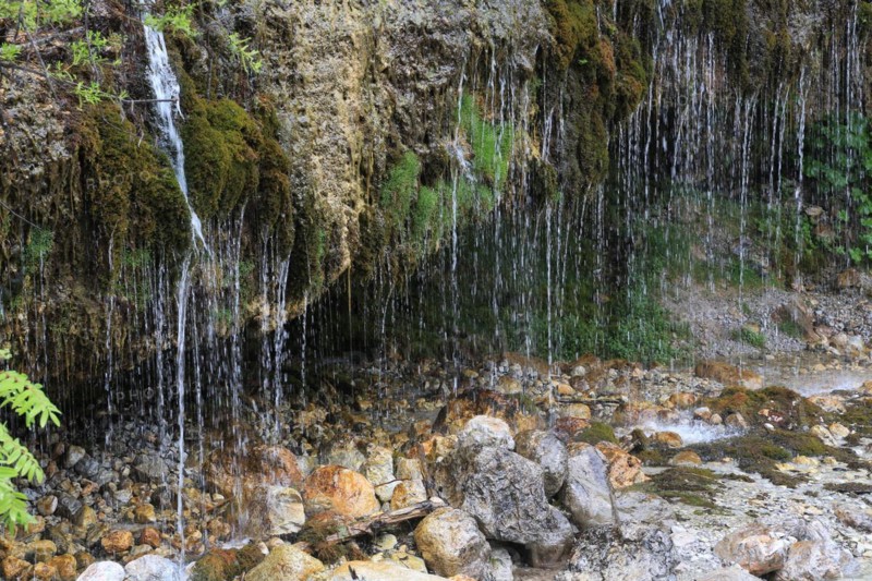 Triafn waterfall in Maria Alm am Steinernen Meer in Mitterpinzgau