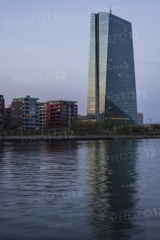 European Central Bank, architect Coop Himmelblau, Frankfurt am Main, Hesse, Germany, Europe