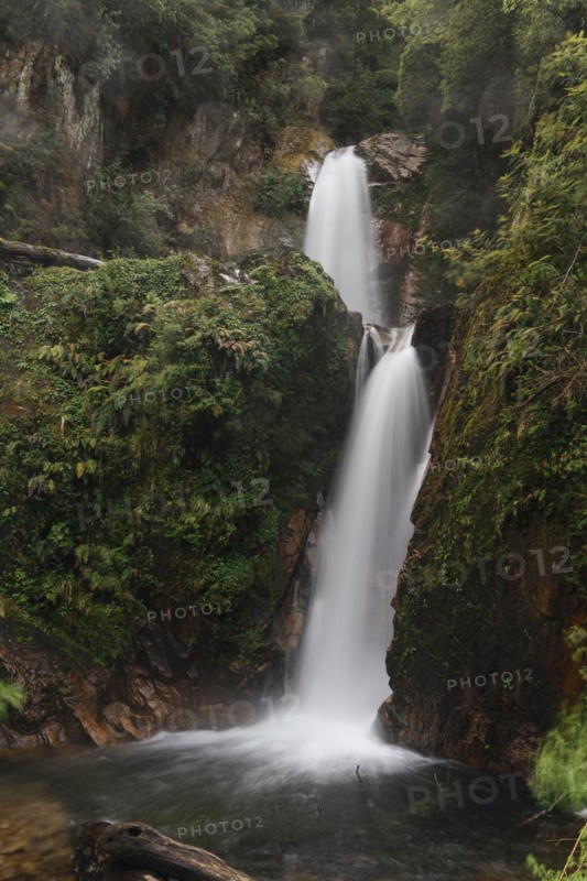 Cascada La Virgen, Ruta 240, Carretera Austral, Aysen, Chile, South America