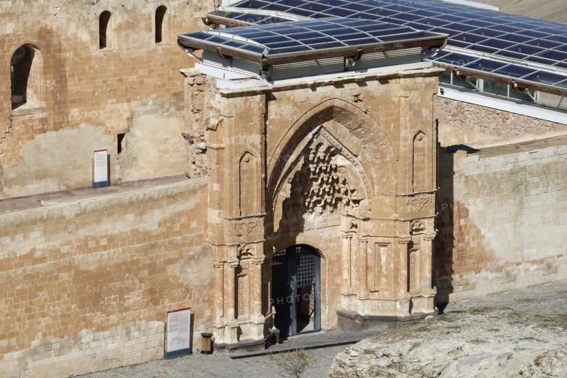 Ishak Pasha palace, Entrance gate, Dogubayazit, Turkey, Asia