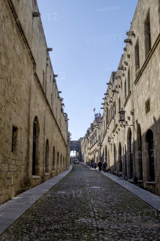 Odos Ippoton, Street of the Knights, Old Town, Rhodes, Greece, Europe