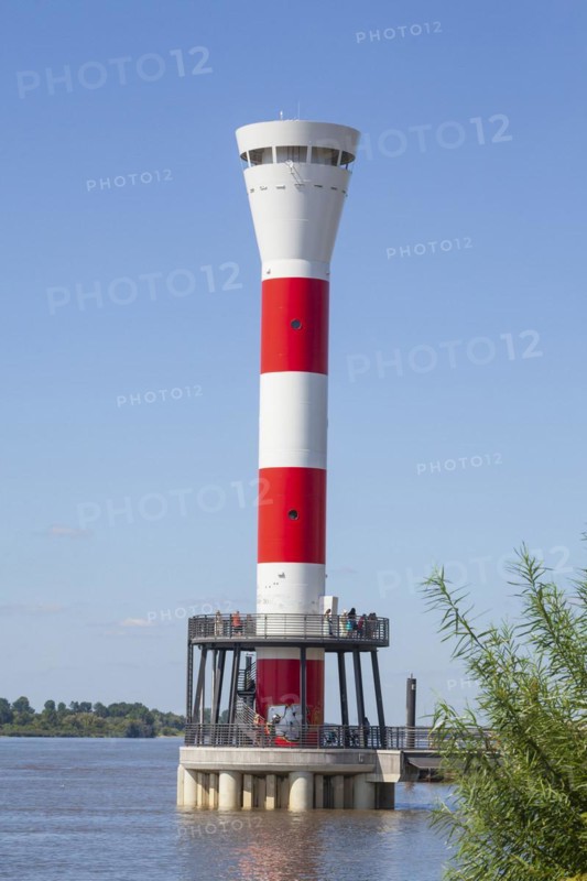 Lighthouse on the Elbe, Blankenese district, Hamburg, Germany, Europe