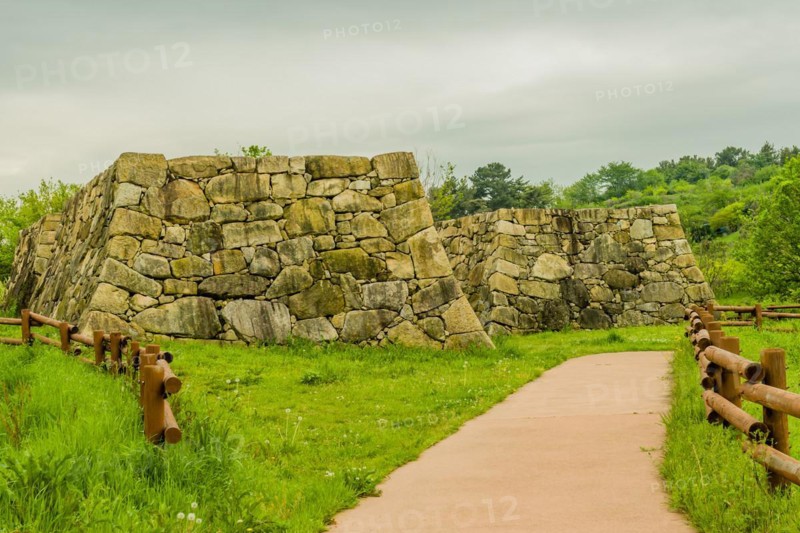 Remains of Japanese stone fortress in Suncheon, South Korea, Asia