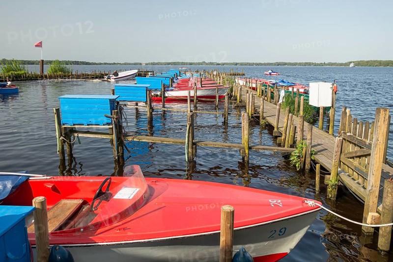 Jetty, Zwischenahner Meer, Ammerland, Germany, Europe