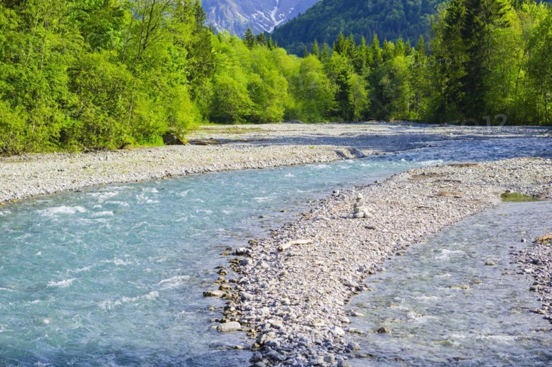 Trettach, Trettachtal near Oberstdorf, Allgaeu, Bavaria, Germany, Europe