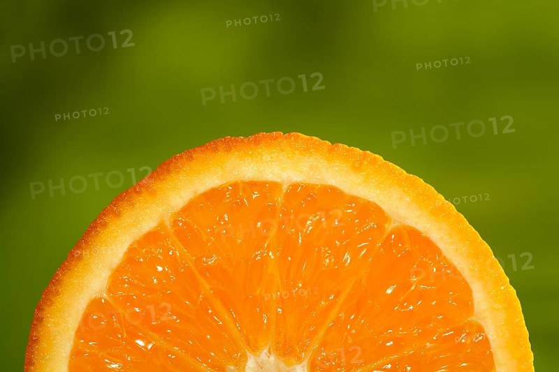 An Orange cut in half