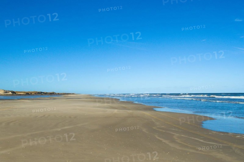 Bojuru beach, deserted beach, south of the state of Rio Grande do Sul, Brazil, South America