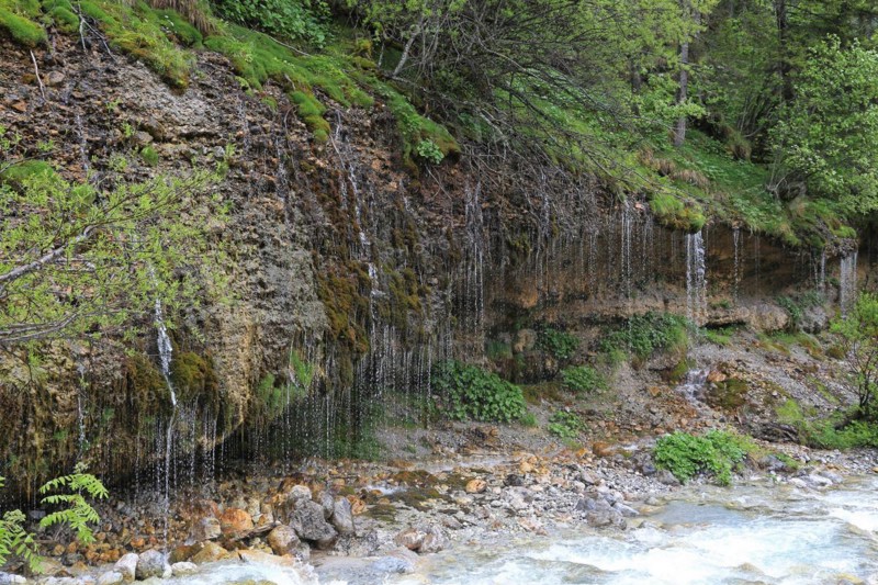 Triafn waterfall in Maria Alm am Steinernen Meer in Mitterpinzgau