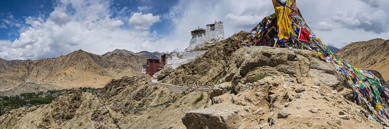 Namgyal Tsemo Gompa Monastery, Tsenmo Hills, Leh, Ladakh, Jammu and Kashmir, India, Asia