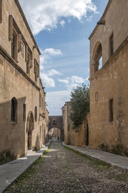 Ippoton, Street of the Knights, Old town, Rhodes, Greece, Europe