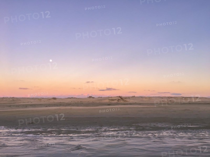 Beautiful sunset by the beach, Rio Grande do Sul, Brazil, South America