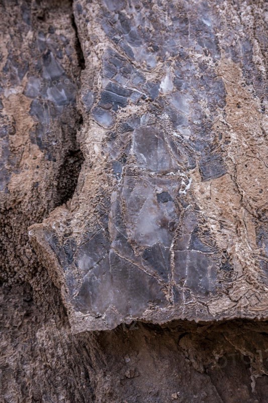 Salt crystals bound in rock, Valle de la Luna, San Pedro de Atacama, Antofagasta, Chile, South America