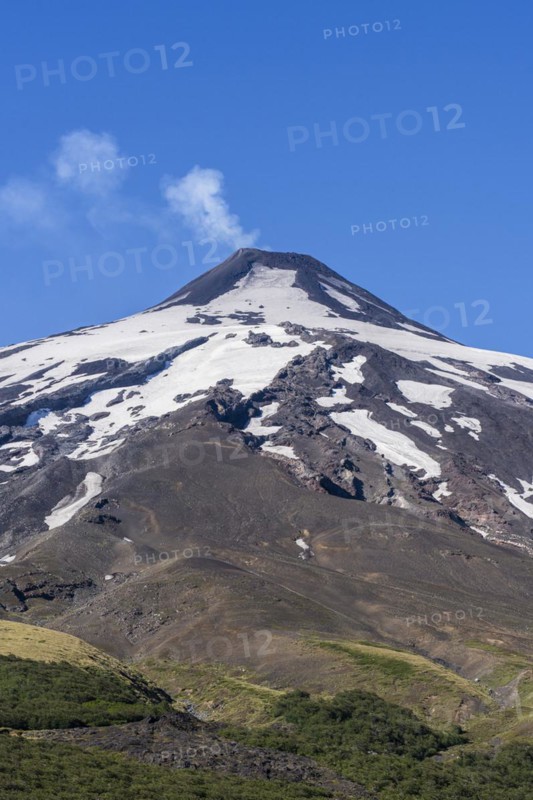 Villarrica Volcano, Villarrica National Park, Araucania, Chile, South America