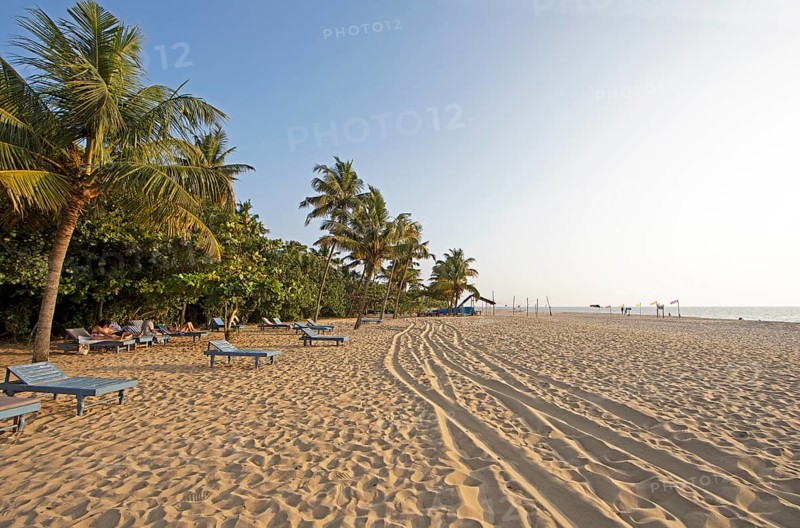 Evening atmosphere at Marari Beach, Mararikulam, Alappuzha district, Kerala, India, Asia