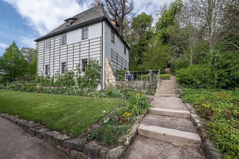 Goethe's garden house in the park on the Ilm, Weimar, Thuringia, Germany, Europe