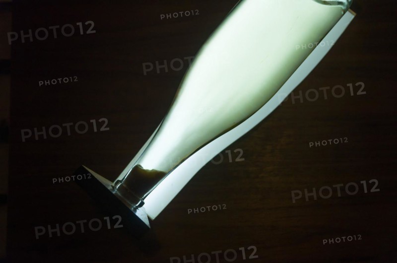 Bottles in the pupitres for the yeasts to accumulate in the neck of the bottle