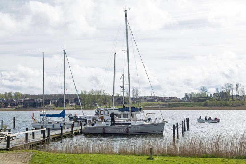 Marina, Oat, herring fishing, Kappeln, Schlei, Schleswig-Holstein, Germany, Europe