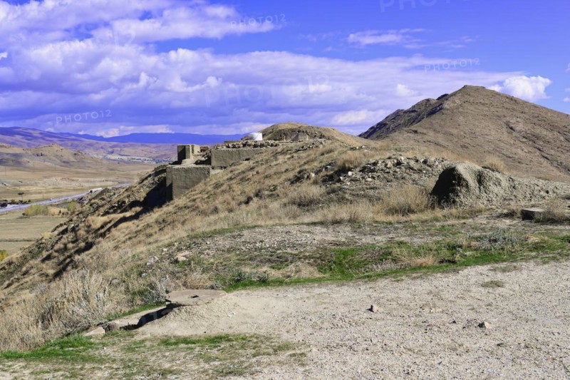 Ruins of the Urartian citadel of Cavustepe, Van, Turkey, Asia