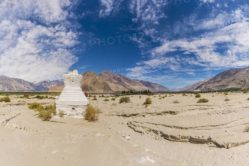 Tschoerten near Hunder, Nubra Valley, Ladakh, Jammu and Kashmir, Indian Himalayas, North India, India, Asia