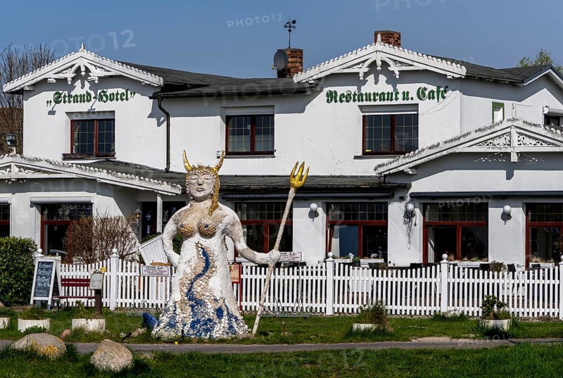 Monkfish, Restaurant and Beach Hotel, Ruegen, Mecklenburg-Vorpommern, Germany, Europe