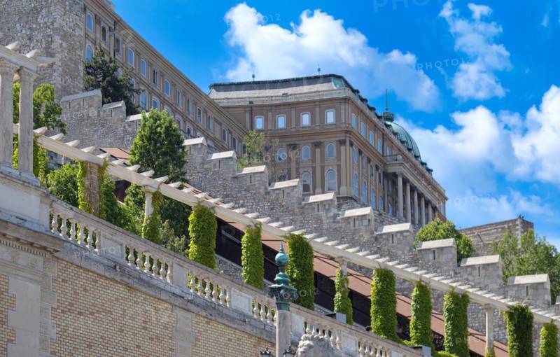 Hungary, view of Buda Castle in historic center of Budapest, Europe