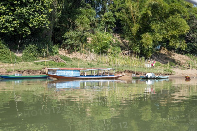 View over the Mekong at Luang Prabang, Luang Prabang province, Laos, Asia