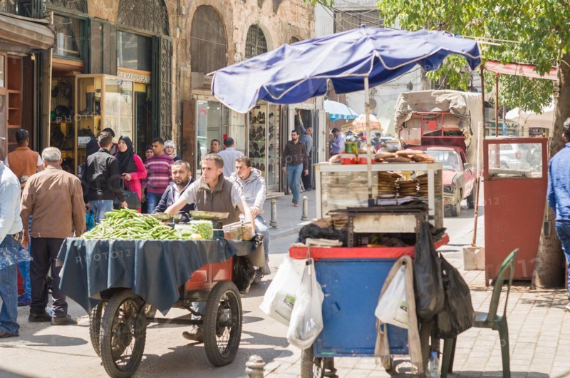 Tripoli, Lebanon, April 09, 2017: Center of the city of Tripoli, north of Lebanon, people of cultures and diverse religions coexisting together, Asia