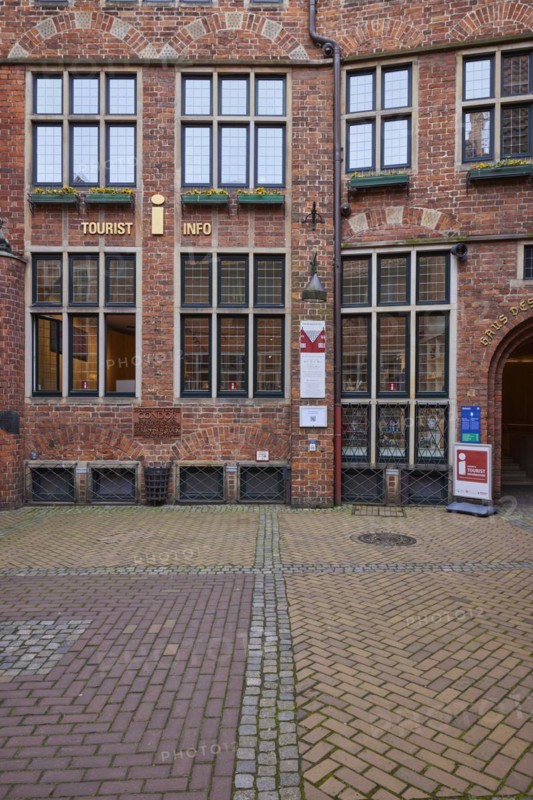 Tourist-Info in the Boettcherstrasse in Bremen, Hanseatic City, State of Bremen, Germany, Europe