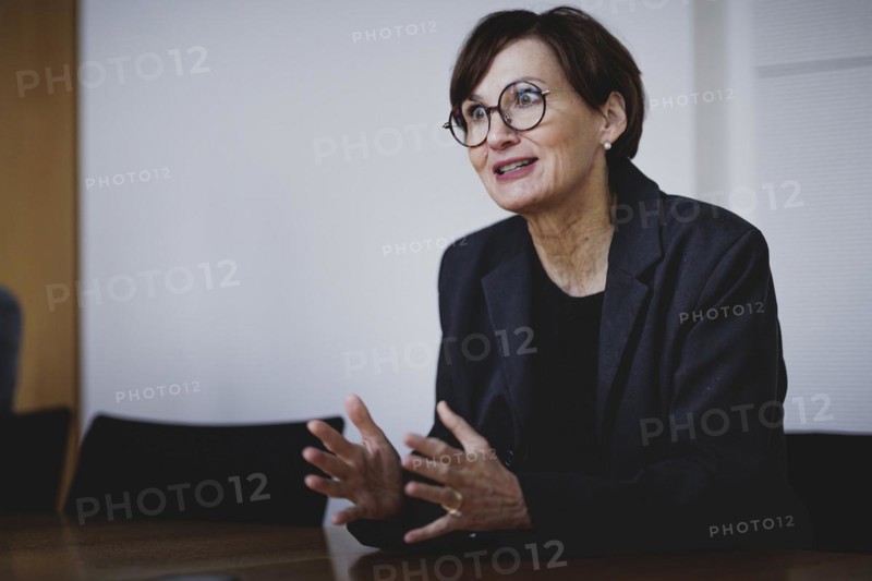 Bettina Stark-Watzinger (FDP), Federal Minister of Education and Research, recorded during an interview in Berlin, 25 April 2024