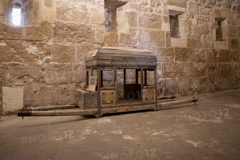 Monastery of Saint Ananias known as Deyrulzafaran or Saffron Monastery, Sedan chair, Mardin, Turkey, Asia