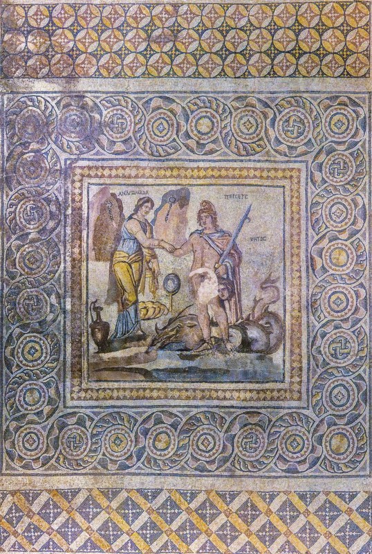 Perseus and Andromeda mosaic, Zeugma mosaic Museum, Gaziantep, Turkey, Asia