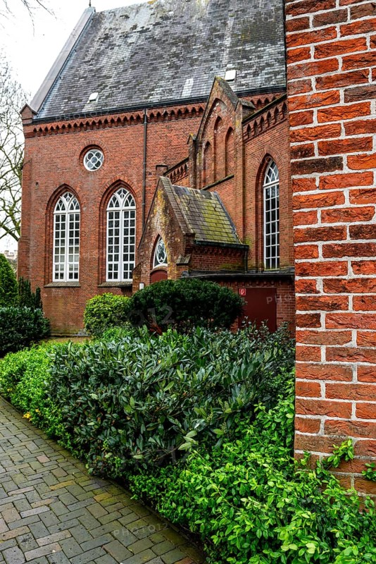 Protestant Reformed St George's Church in the small town of Weener, district of Leer, Rheiderland, East Frisia, Lower Saxony, Germany, Europe