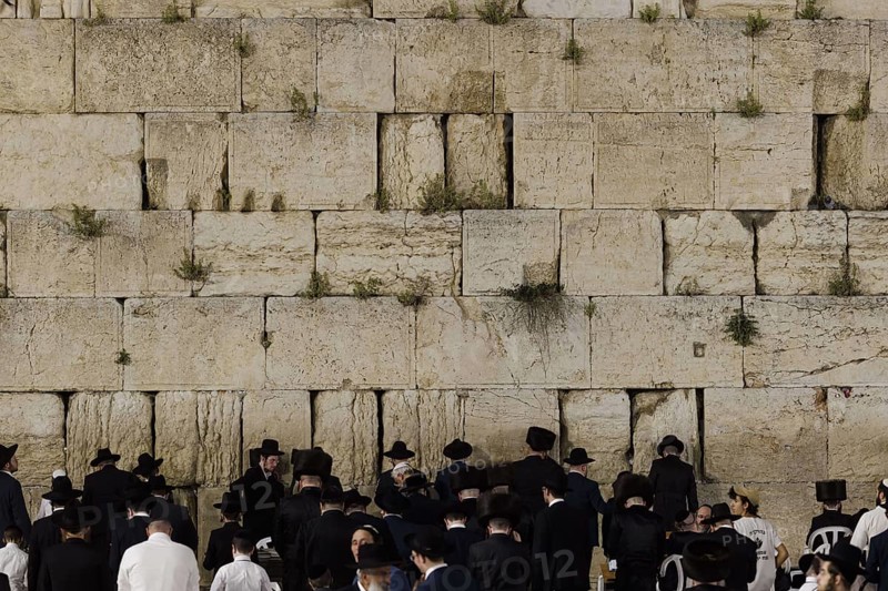 Wailing Wall, Western Wall, Jewish Quarter, Kotel, in the Old City of Jerusalem, Jerusalem, 23.04.2024