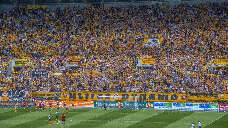 Gluecksgas-Stadion, Dynamo Dresden football stadium, Dresden, Saxony, Germany, Europe